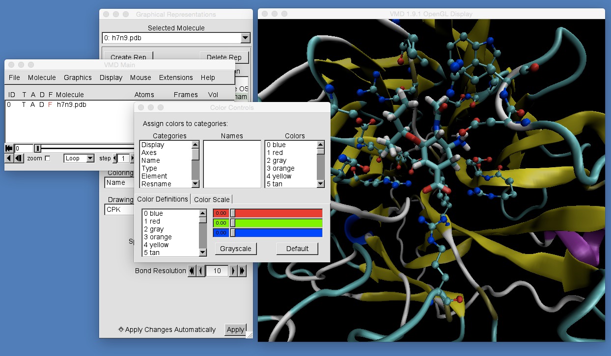 Image showing the color controls box