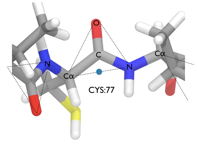 Division of a protein into rigid triangles